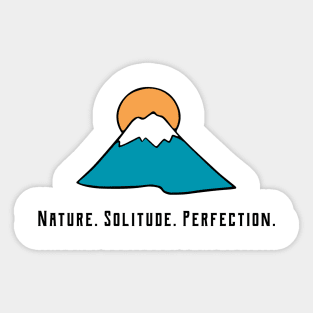 Nature Solitude Perfection Sticker